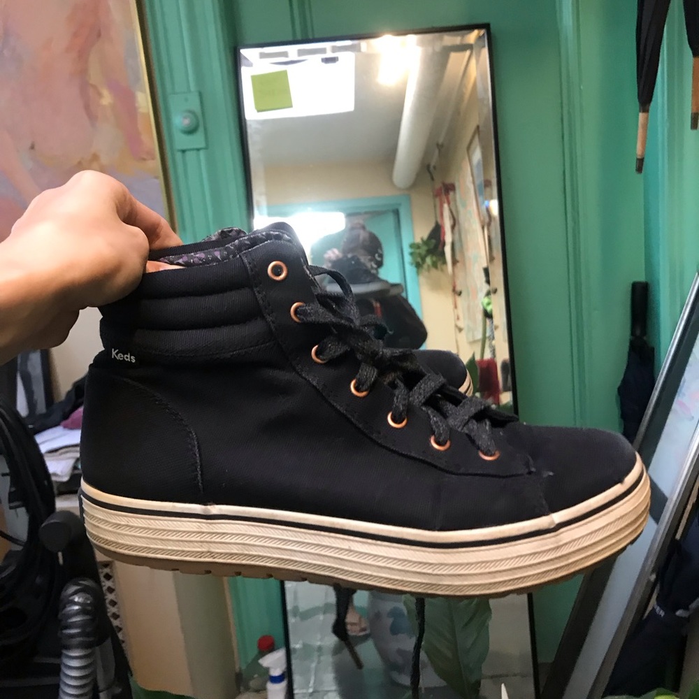 Black keds high tops small platform